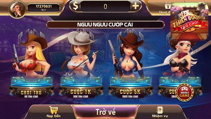 Chơi game Ngưu ngưu cướp cái TDTC