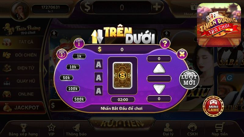 Game trên dưới Thiên đường trò chơi